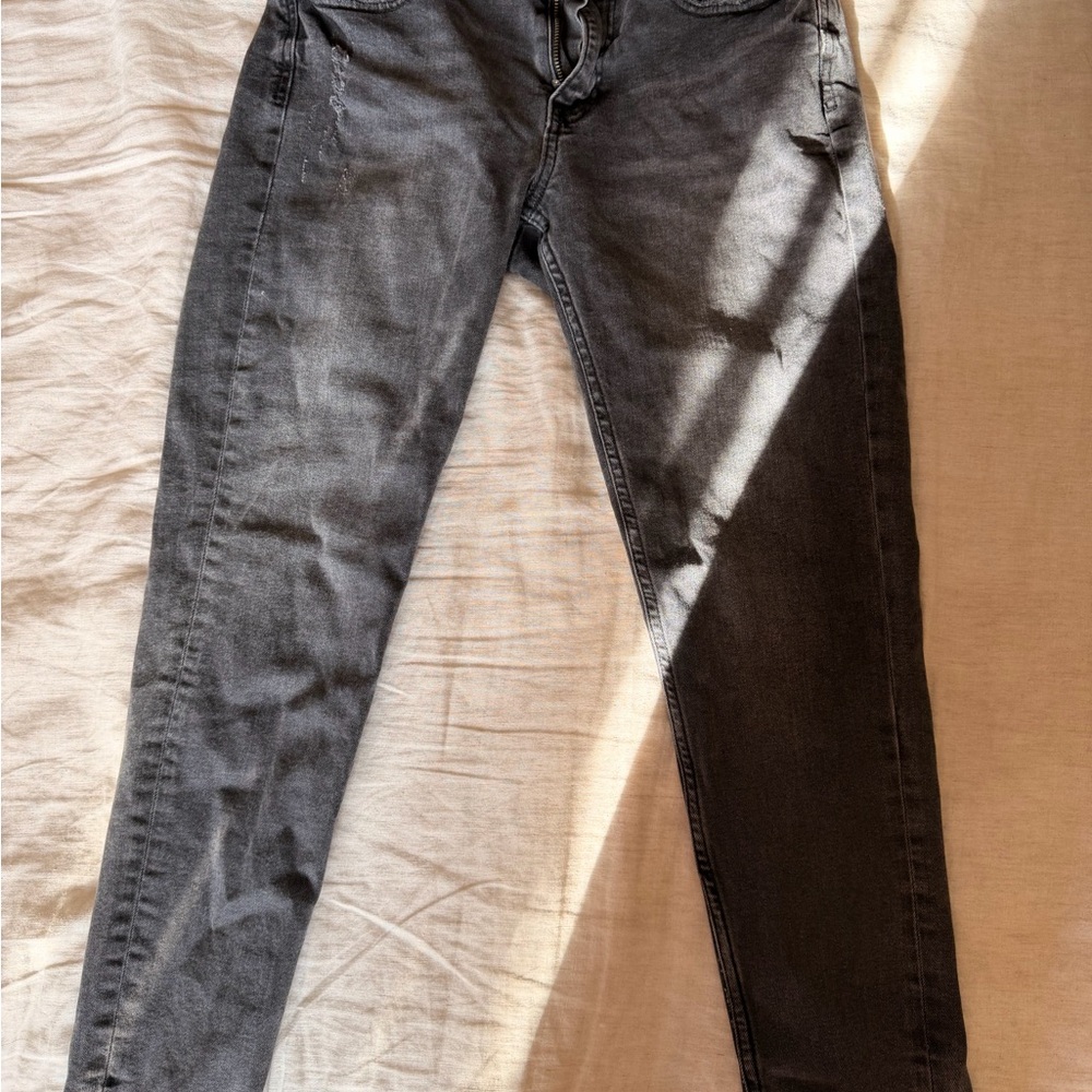 Zara Women's Charcoal Skinny Jeans
